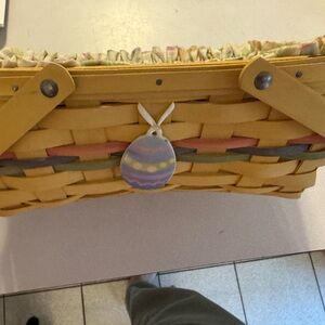 Longaberger Yellow Woven Basket